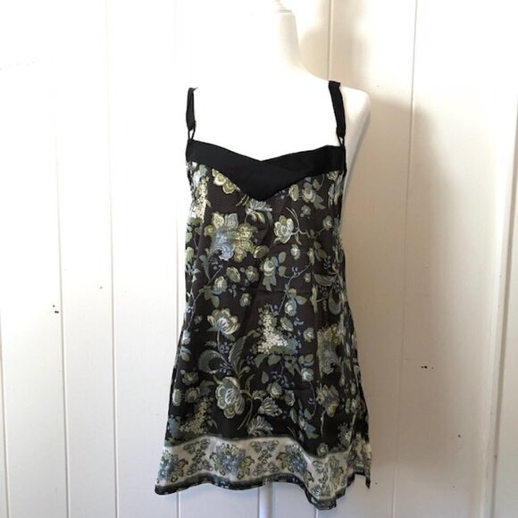 Free People Womens Black Floral Print Tie Back Tank Top - Picture 6 of 11